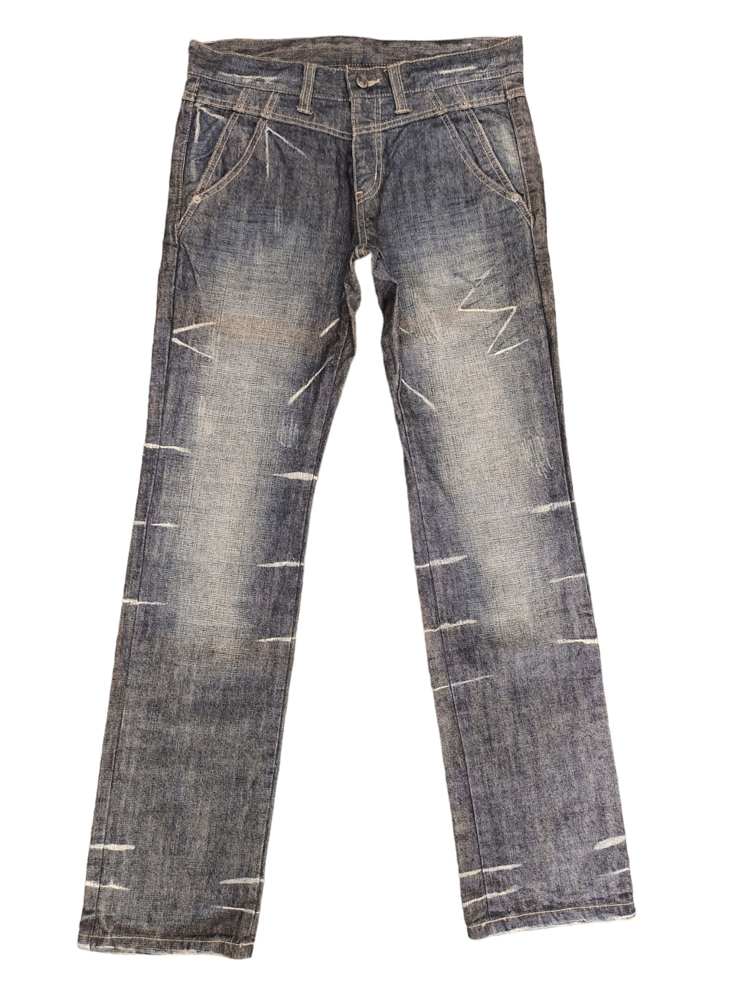Hysteric Glamour Ppfm Double Front Pocket Clawmark Denim Jeans Lowbox Y2K in Blue, Men's (Size 32)