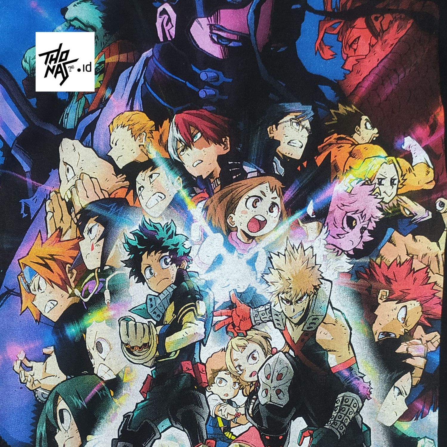 Anime My Hero Academia Heroes Rising Movie in Black, Men's (Size Medium)
