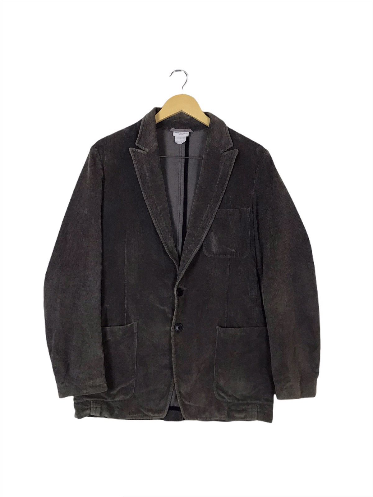 Vintage Dries Van Noten Corduroy Blazer Coat in Brown, Men's (Size Small)