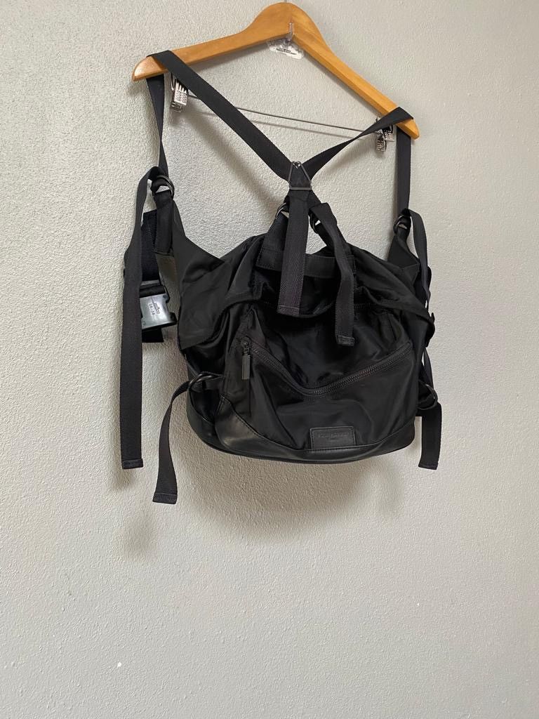 Yohji Yamamoto Ysaacs By Yohjiyamamoto 2 Way Backpack/crossbody Bag in Black, Men's