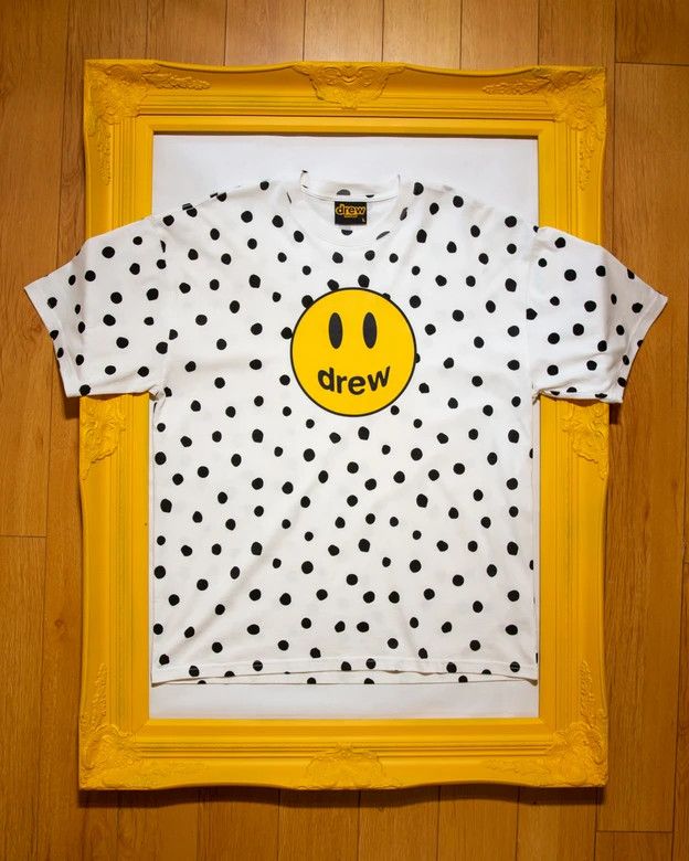 Drew House Mascot Ss Tee Polka Dot Medium in White, Men's