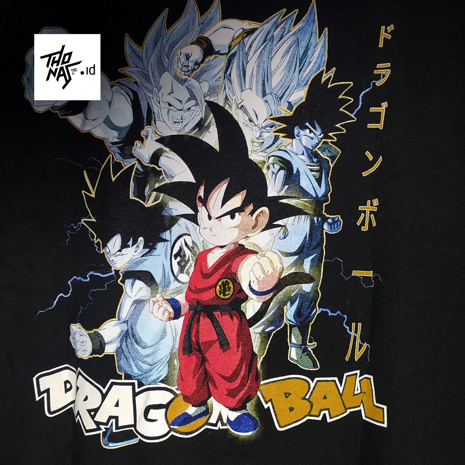 Dbz Goku Transformation Limited Fans Made Anime T-Shirt in Black, Men's (Size XL)