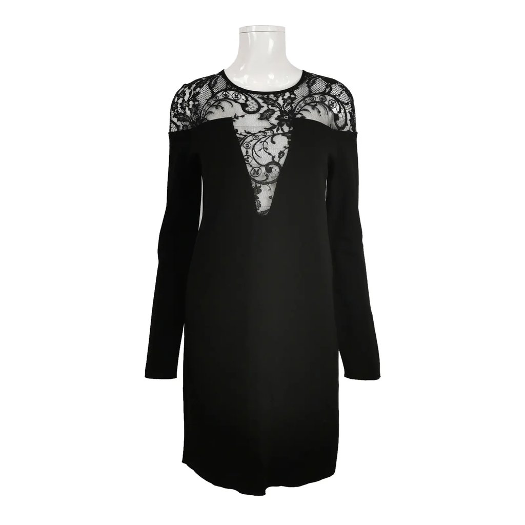 Givenchy Lace Detail Mini Dress Size M in Black, Women's