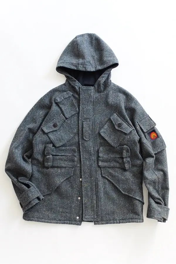 Iscaire Molloy Tweed Parka in Gray, Men's