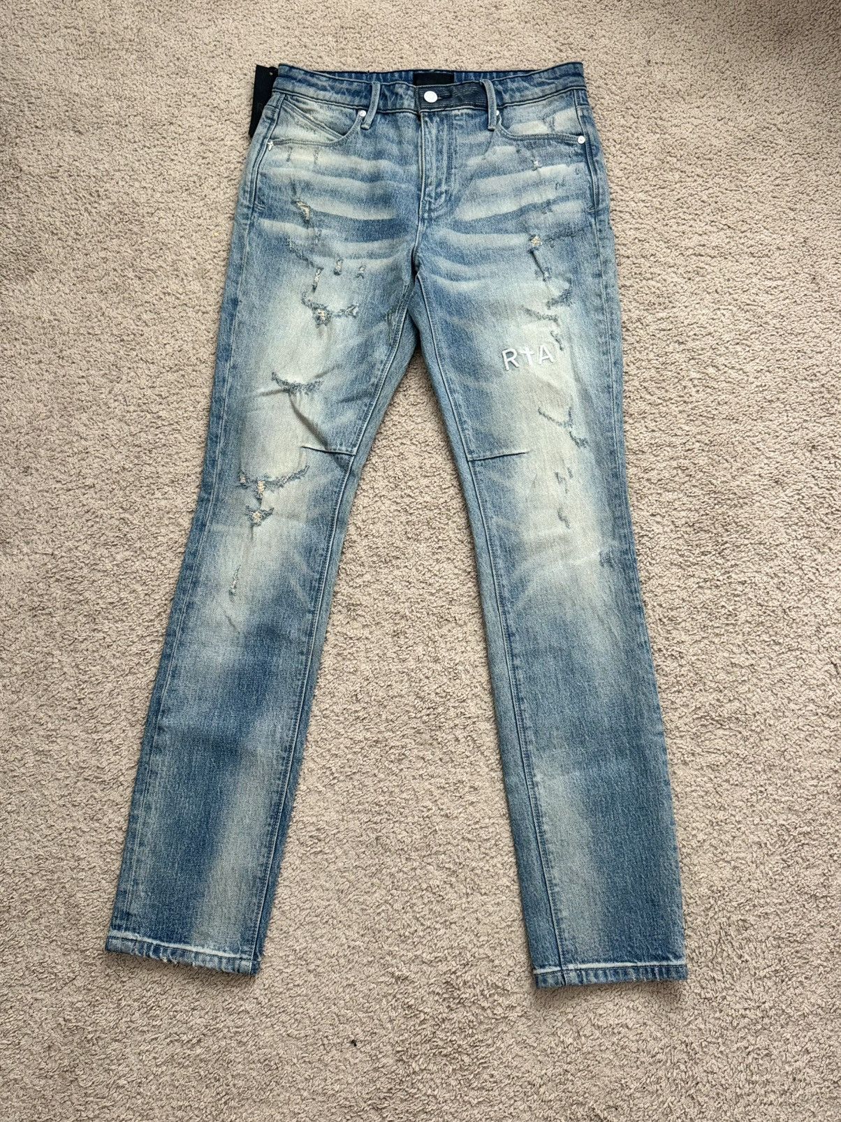 Rta Light Wash Jeans in Blue, Men's (Size 32)