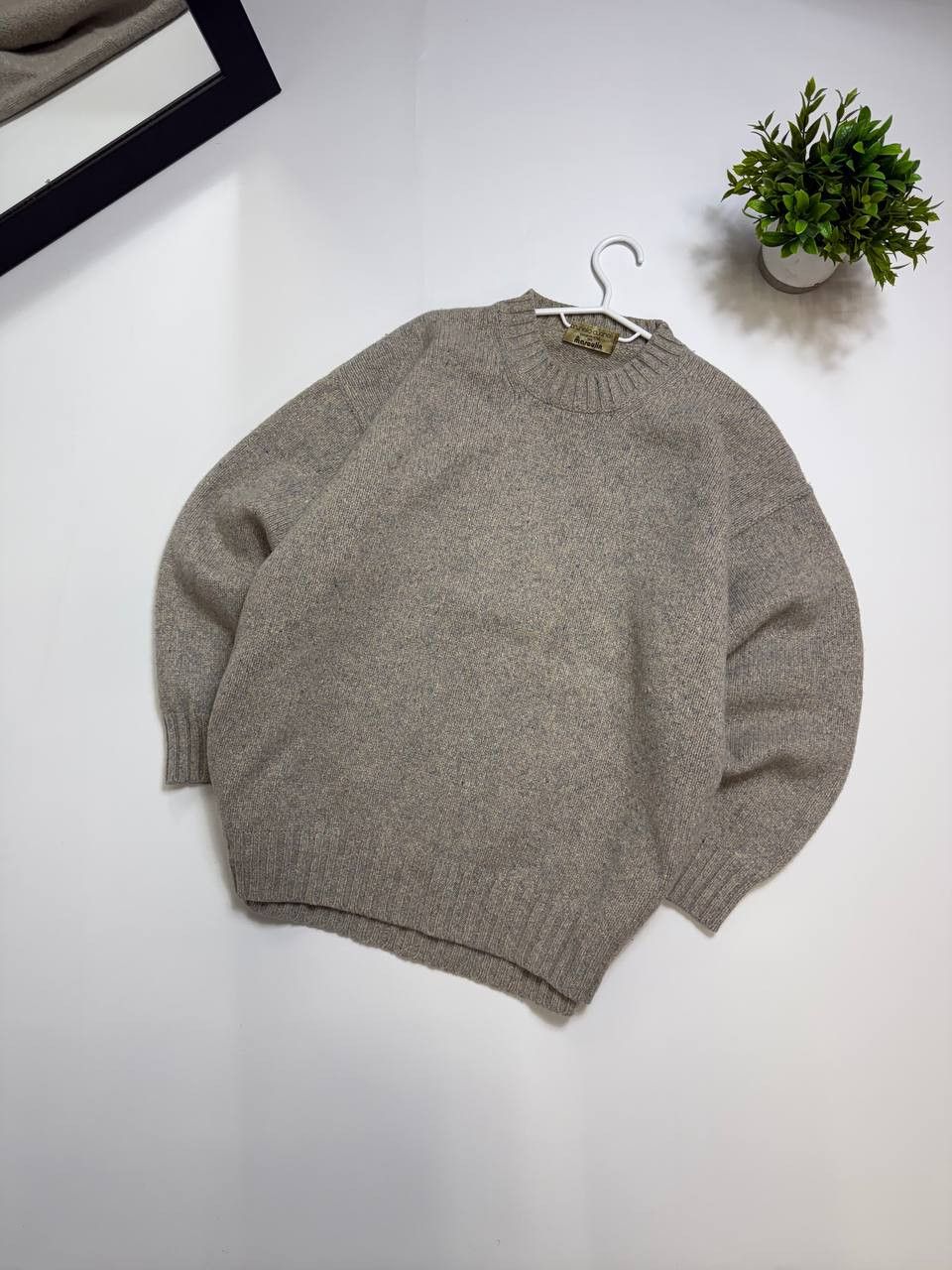 Vintage Brunello Cucinelli Cashmere Masculin in Beige, Men's (Size Medium)