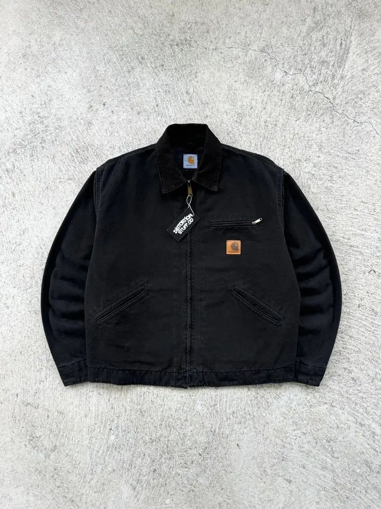 Crazy Vintage Carhartt Detroit Jacket J43 Onx in Black, Men's (Size Large)
