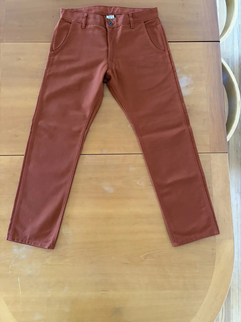 Railcar Flight Trouser Brick Red Nwot 34x30, Men's