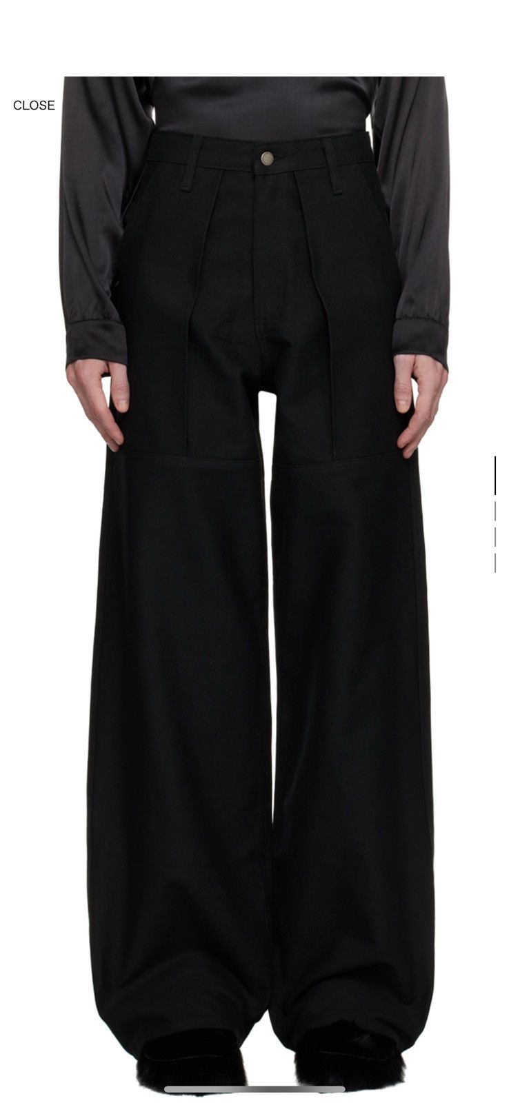 Ssense Serapis Denim Trouser in Black, Men's (Size 32)