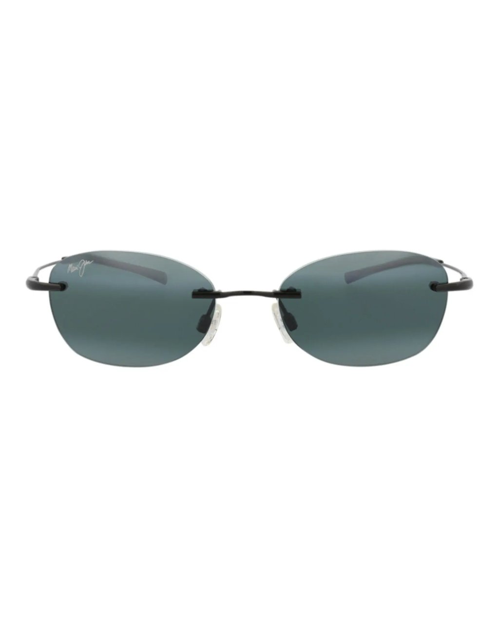 Round-Frame Memory Metal Sunglasses in Black, Men's