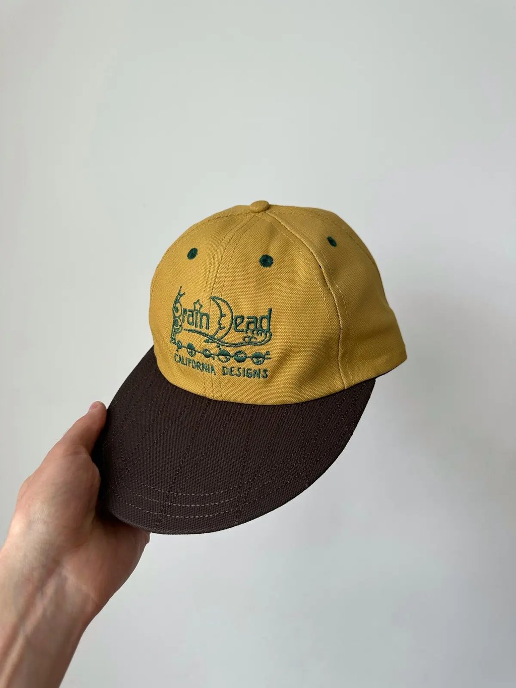 Brain Dead California Designs Long Brim Hat Cap, Men's