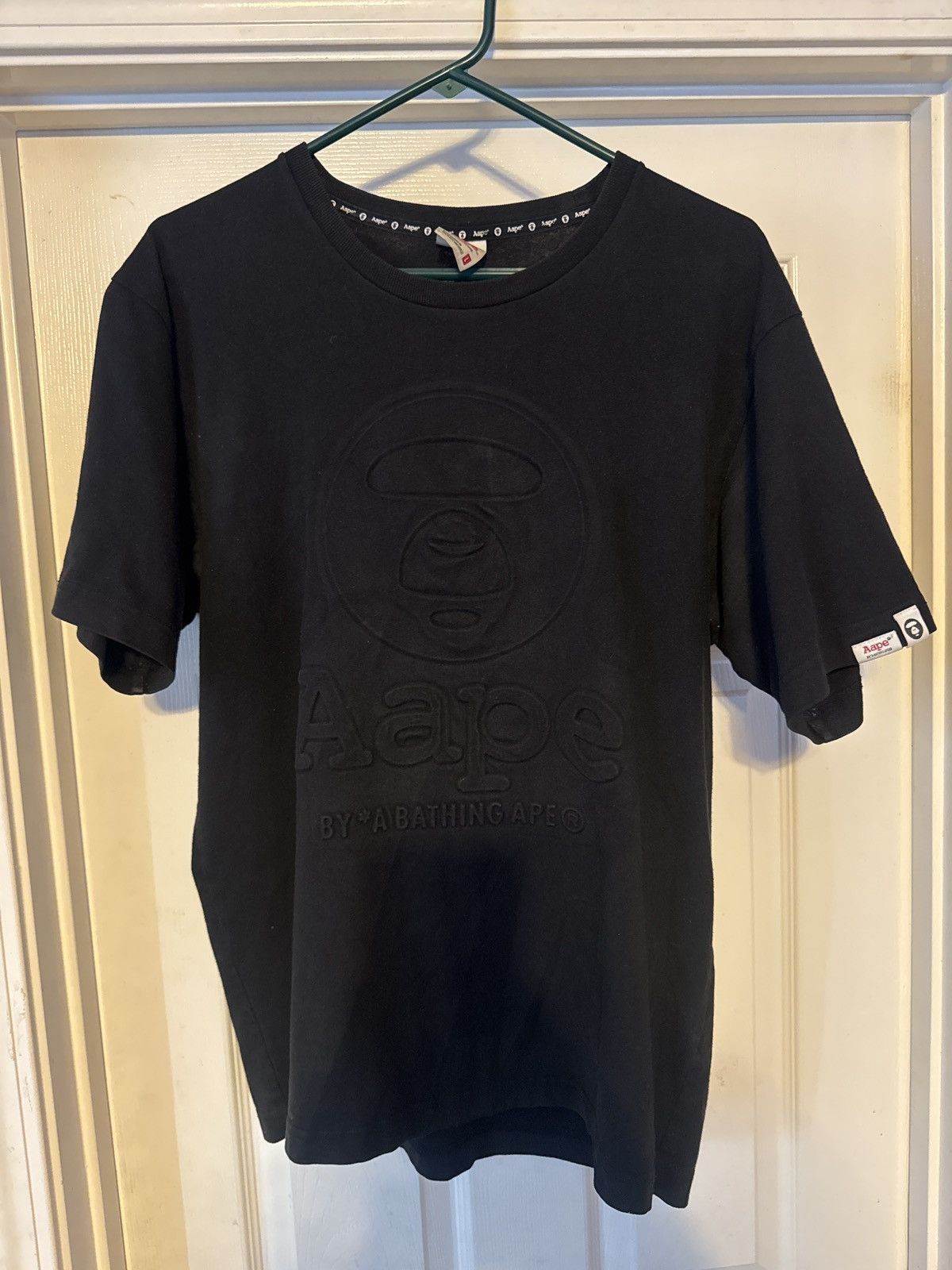 Aape All Black Bape T-Shirt, Men's (Size Large)