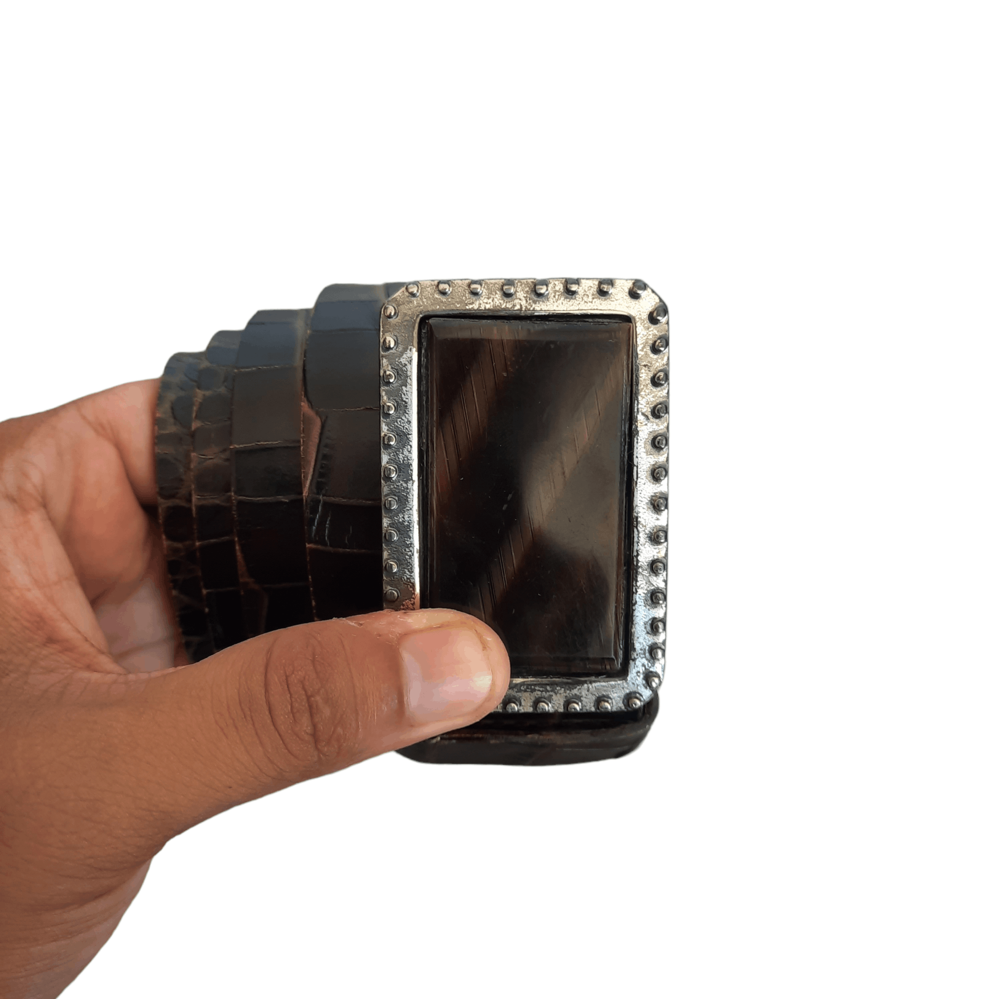 Comme Ca Ism Comma Ca Ism Collection By Kenji Ito Buckle Leather Belt in Brown, Men's
