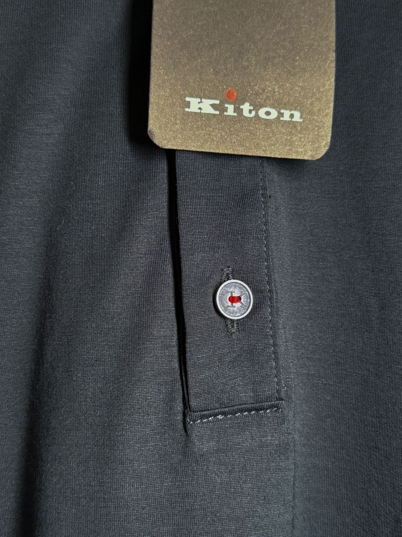 Kiton Italian Short Sleeve Shirt in Blue, Men's (Size Medium)