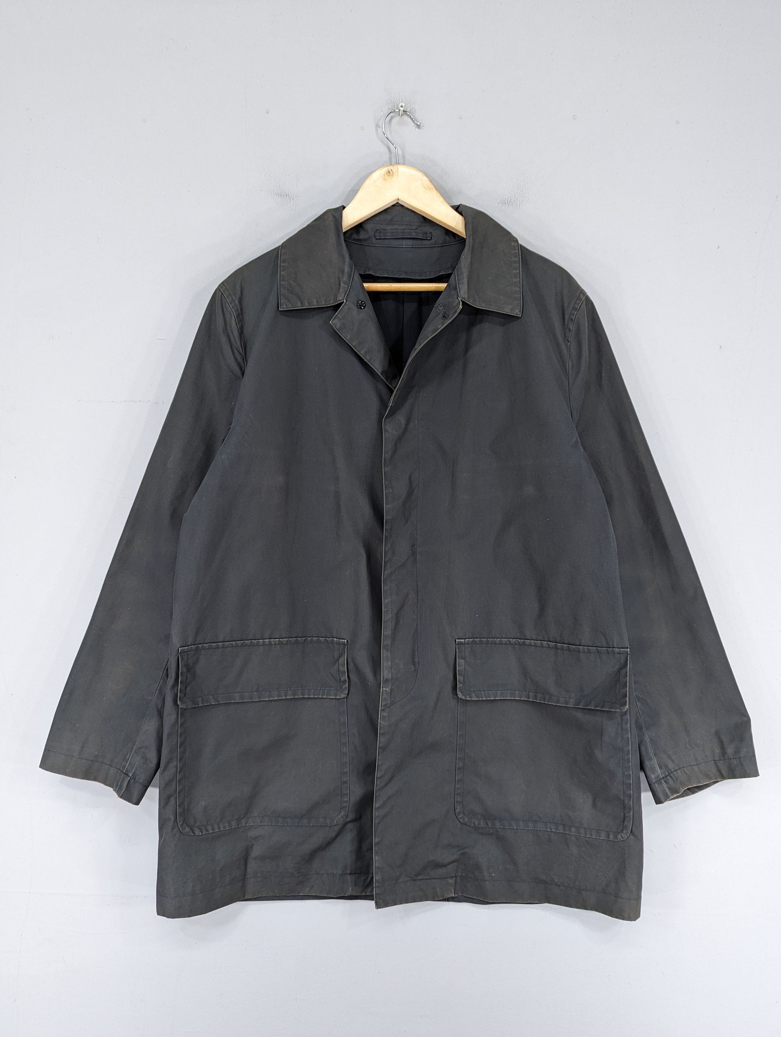 Margaret Howell Men Distressed Double Pocket Jacket (Size Large)