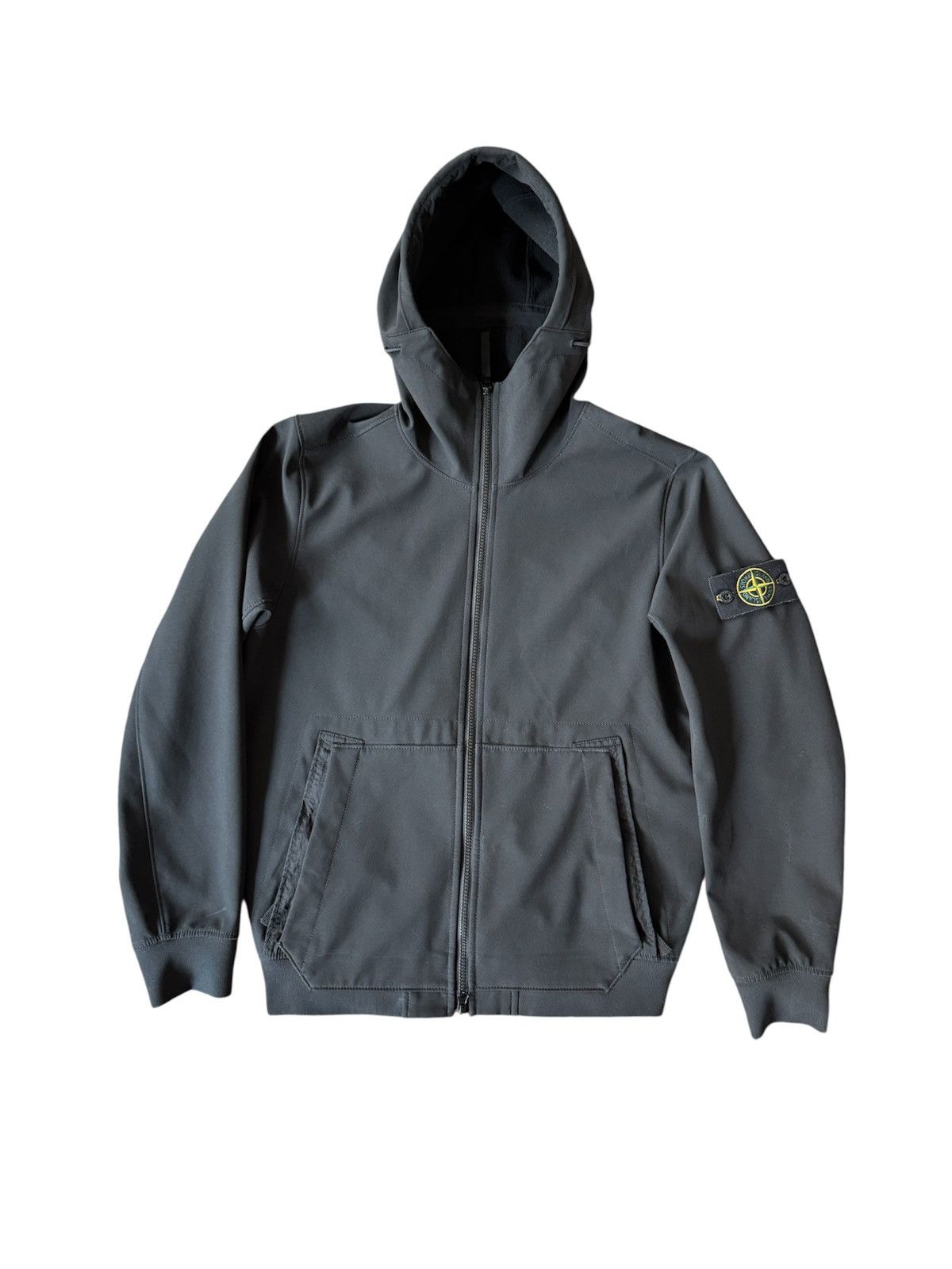 Stone Island Soft Shell-R in Black, Men's (Size Small)