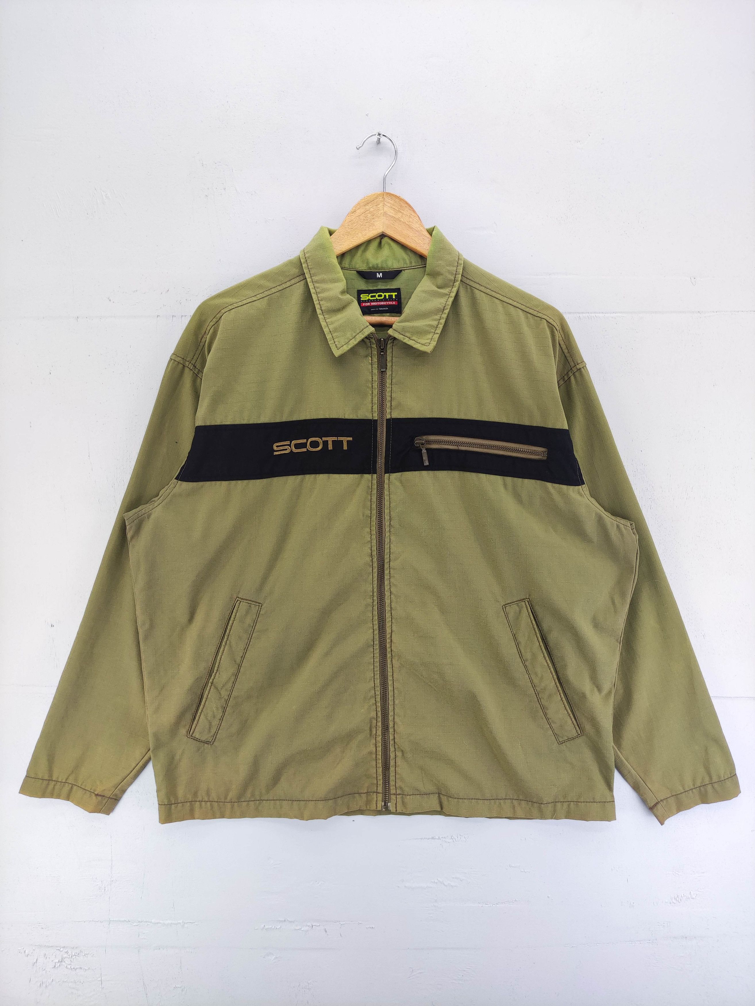 Vintage Scott By Goldwin Light Jacket Zipper in Green, Men's (Size Medium)