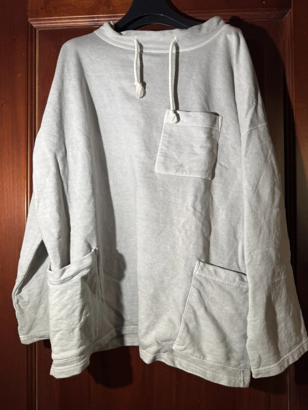 Good On Japan Usa Cotton Heavy Terry Funnel Sweatshirt L in Gray, Men's