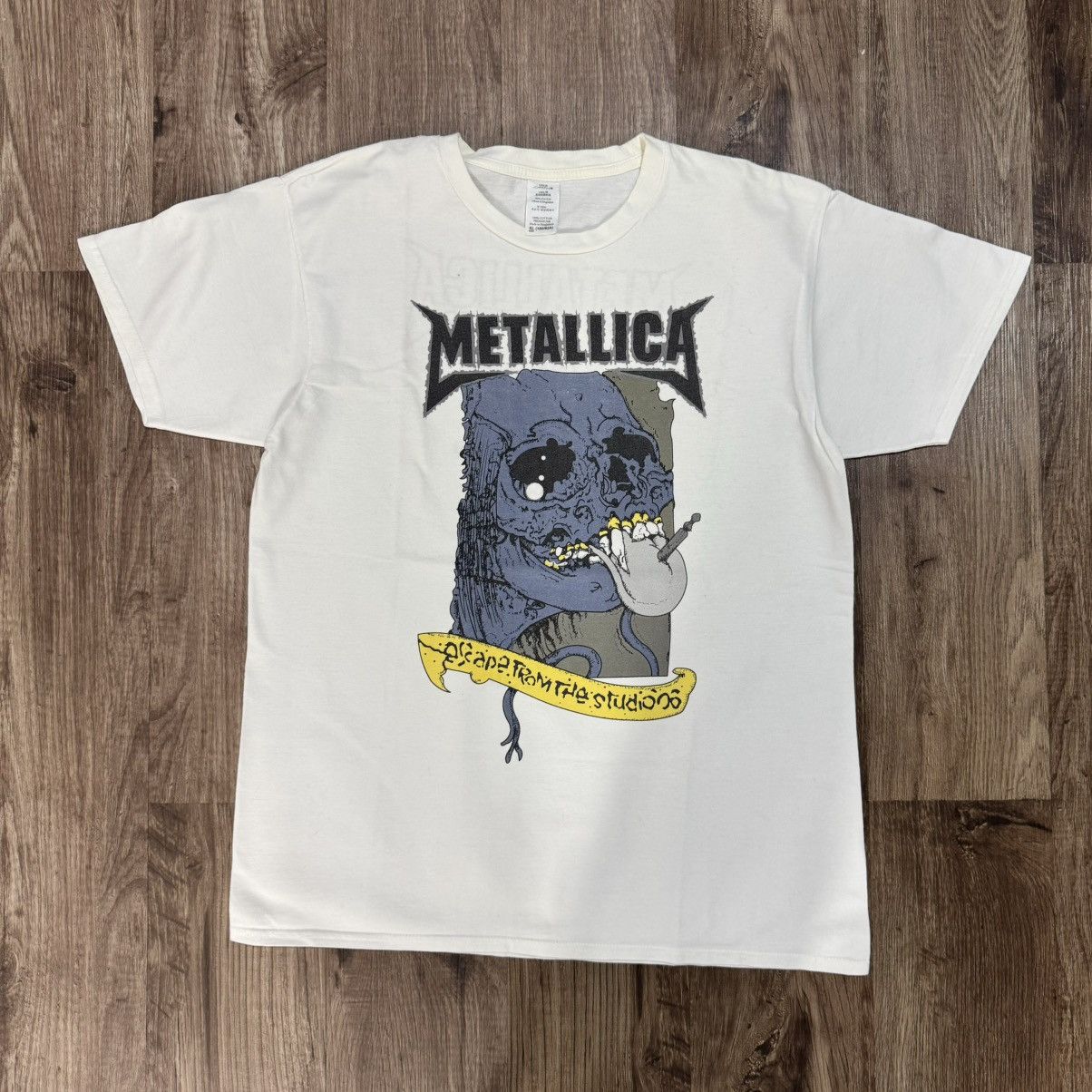 Metallica Vintage 2006 Tour in White, Men's (Size Medium)