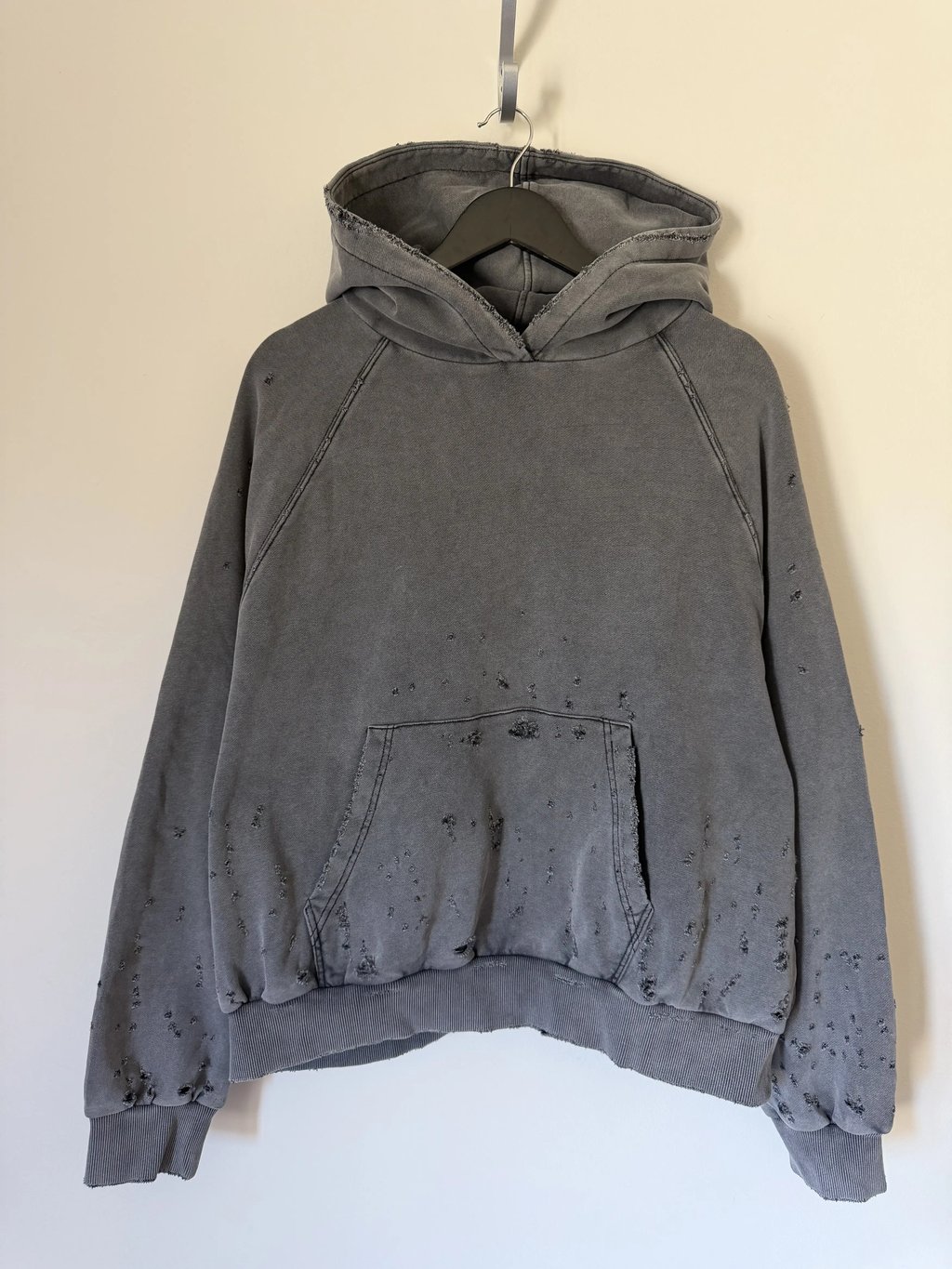 Somar Thrashed Monolith Hoodie In Gray, Men's