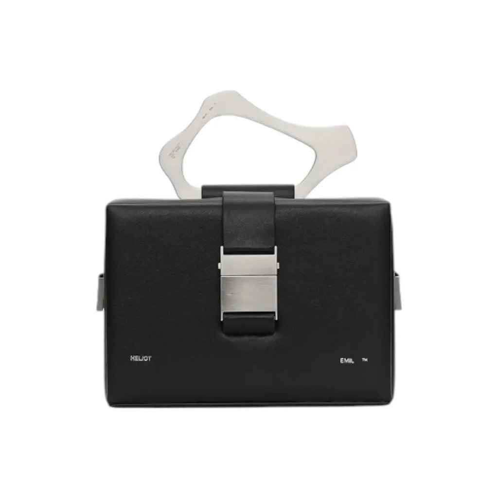 Heliot Emil Solely Box Bag in Black, Men's
