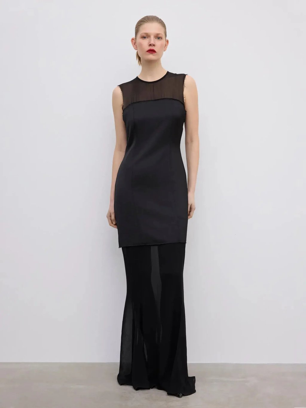 Dagmar Two Layer Maxi Dress in Black, Women's (Size Xs)