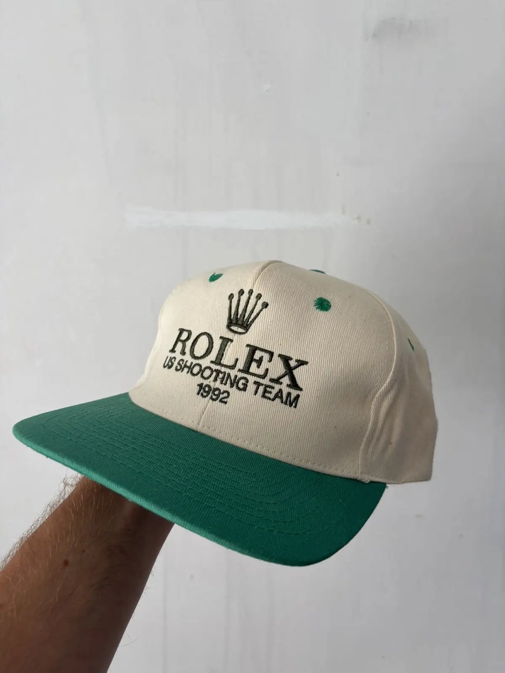 Rolex Vintage Cap in Beige, Men's