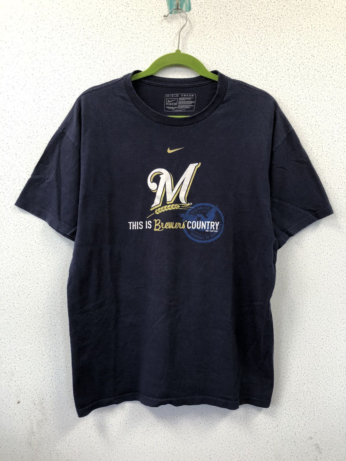 Nike Mlb Milwaukee T-Shirt in Blue, Men's (Size Medium)