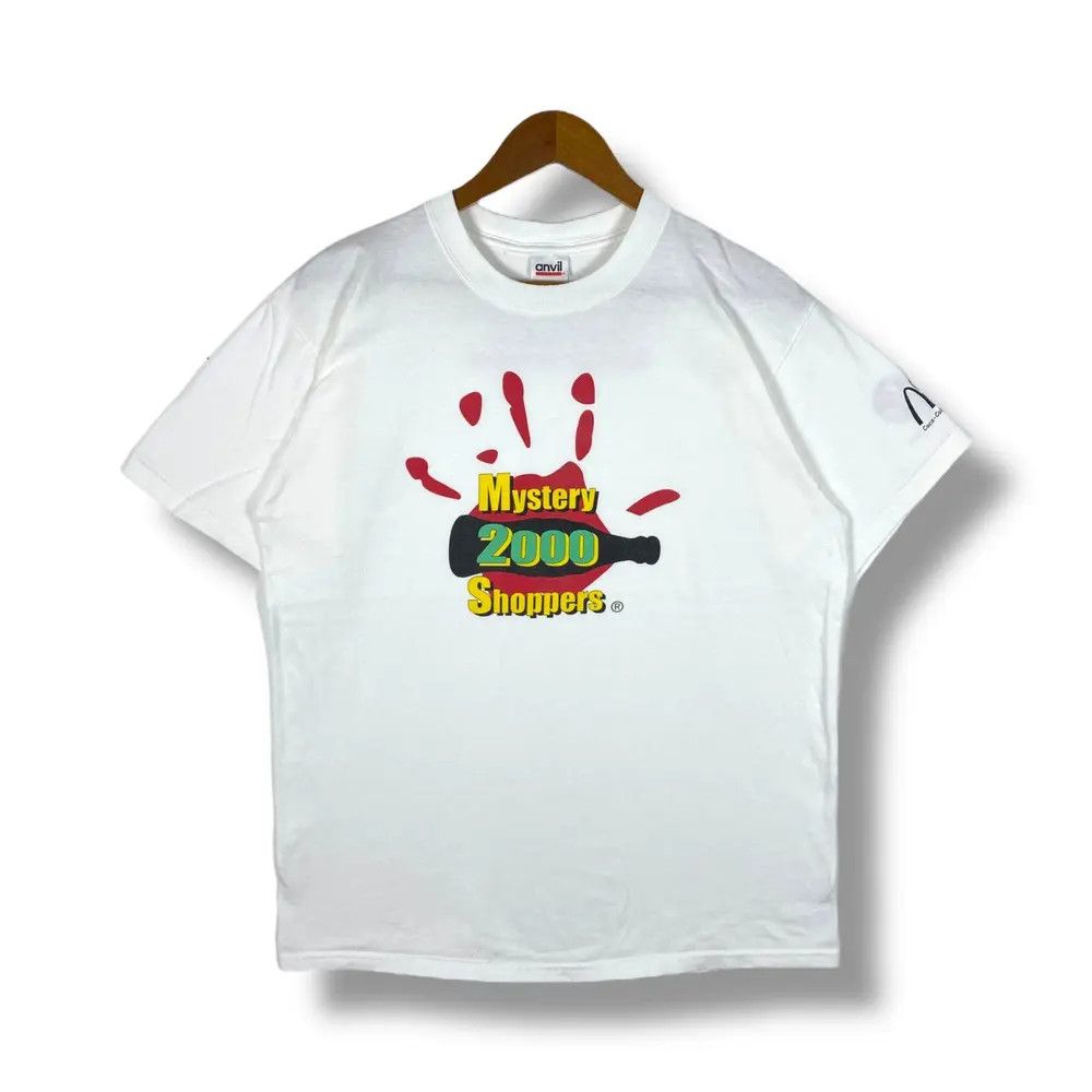 Coca Cola Vintage Coca-Cola At Mcdonald's Mystery Shoppers 2000 Tee in White, Men's (Size Large)