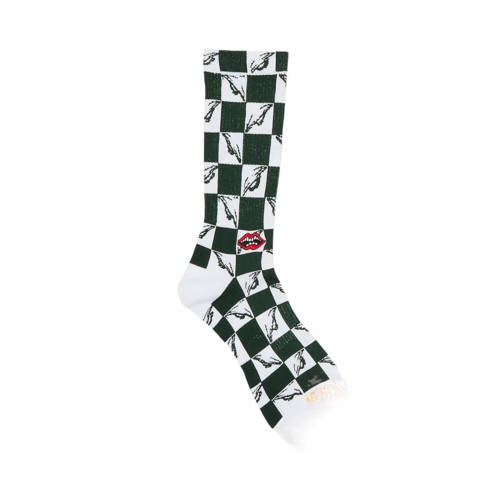 X Matty Boy 99 Eyes Socks Green White Red, Men's