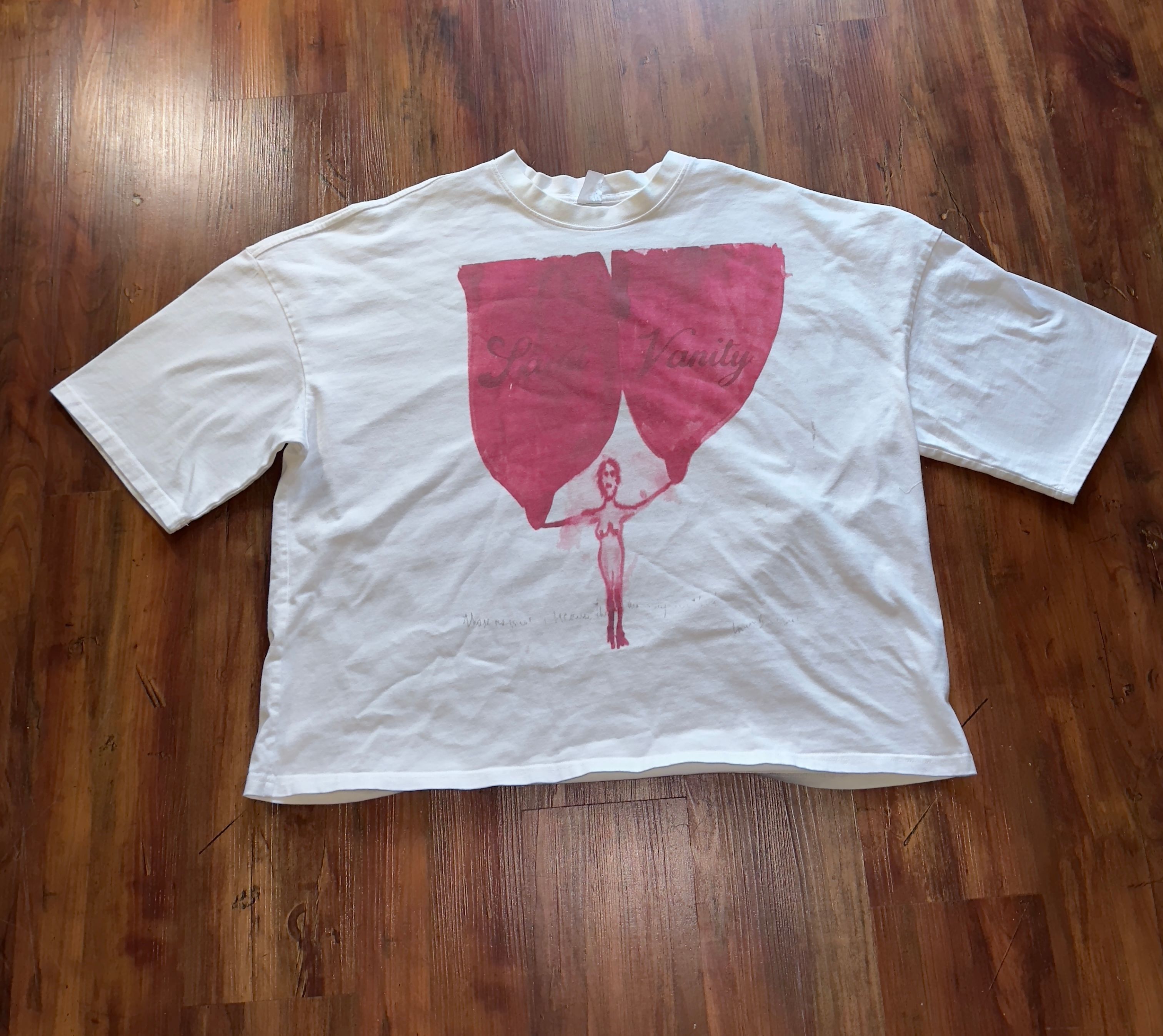Saint Vanity Valentines Day Tee in White, Men's (Size Large)