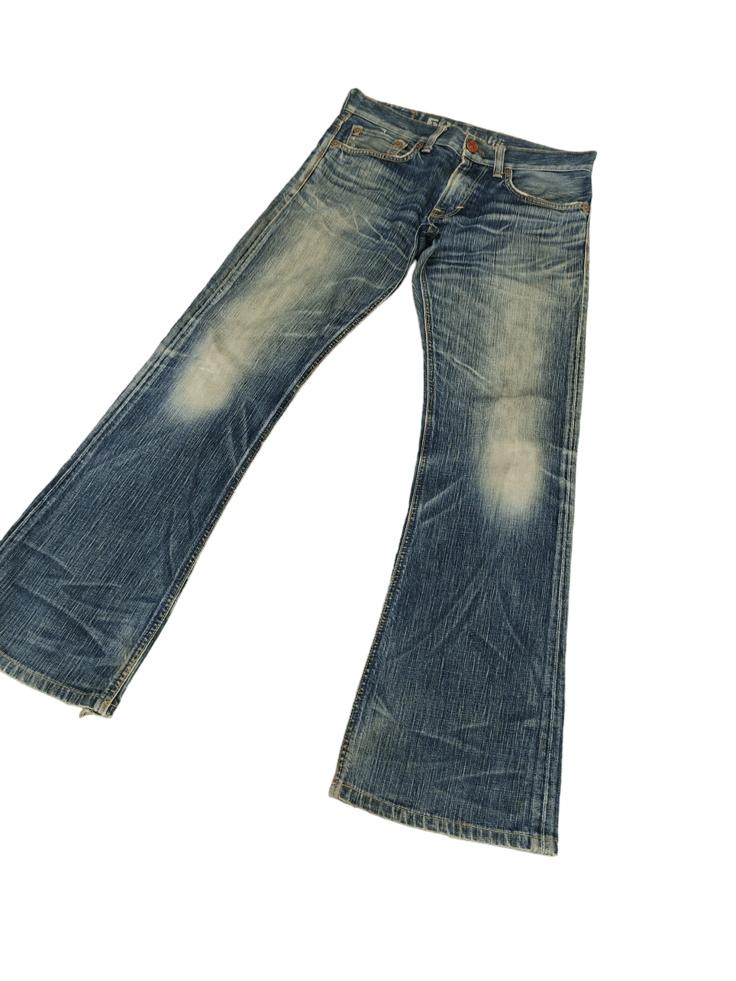 If Six Was Nine x Le Grande Bleu L G B Flare Jeans Edwin 503 Blue Trip Flare Boot Cut Ifsixwasnine (Size 31)