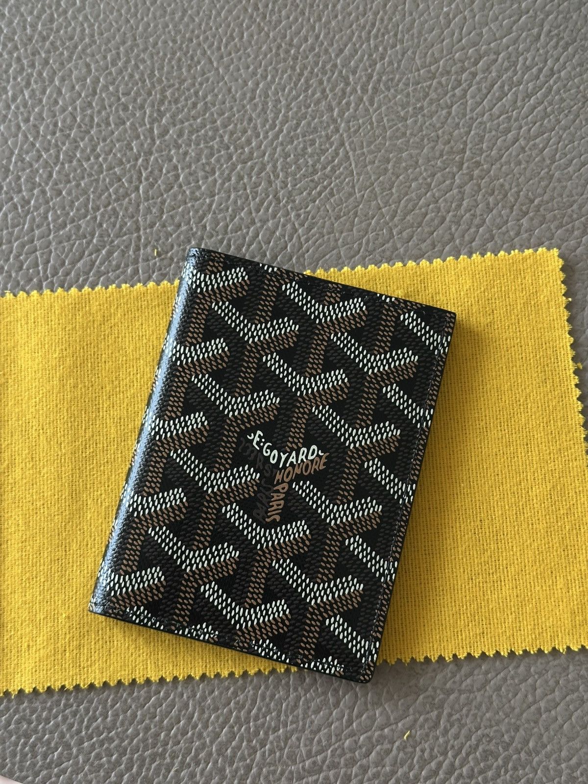 Goyard Saint Marc Wallet Card Holder Black New, Men's