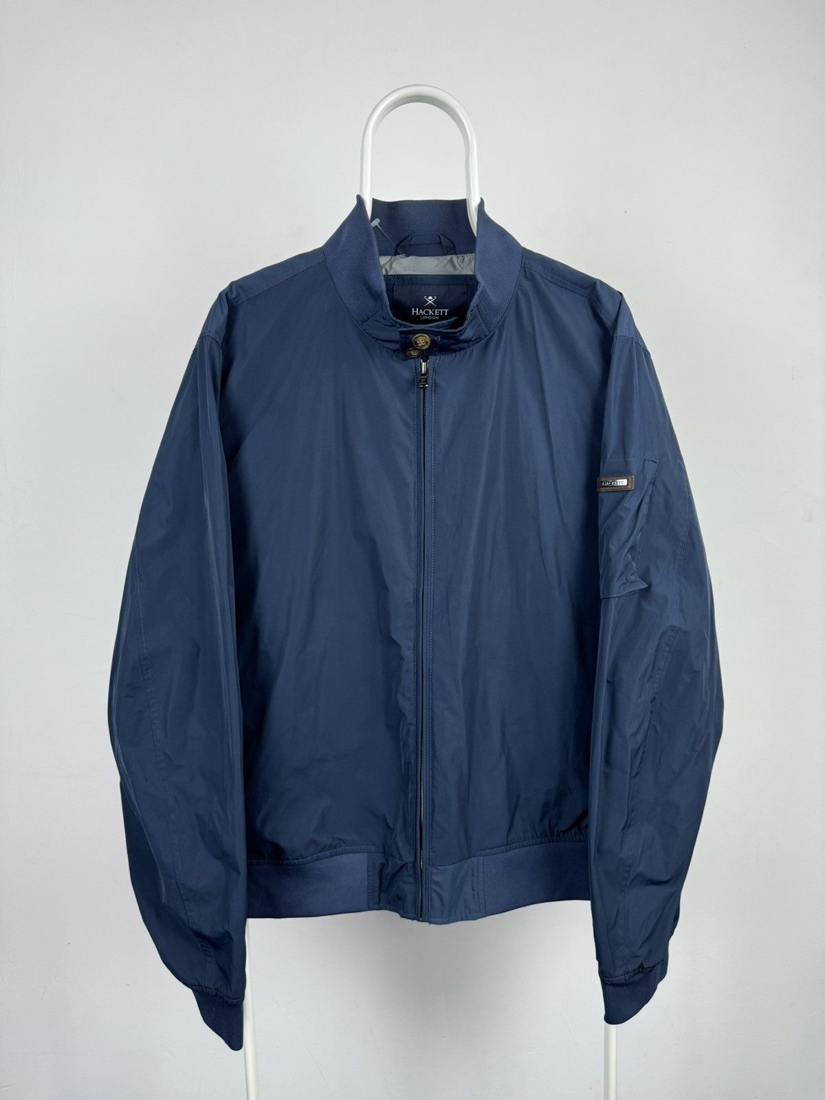 Hackett Memory Blouson Classic Jacket in Blue, Men's (Size 2XL)