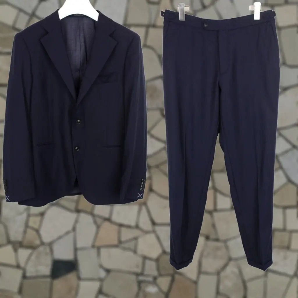 Suitsupply Suit Uk 40 Blue Wool Blend La Spalla Soho Eb 2 Piece Formal Men's, Men's (Size 40r)