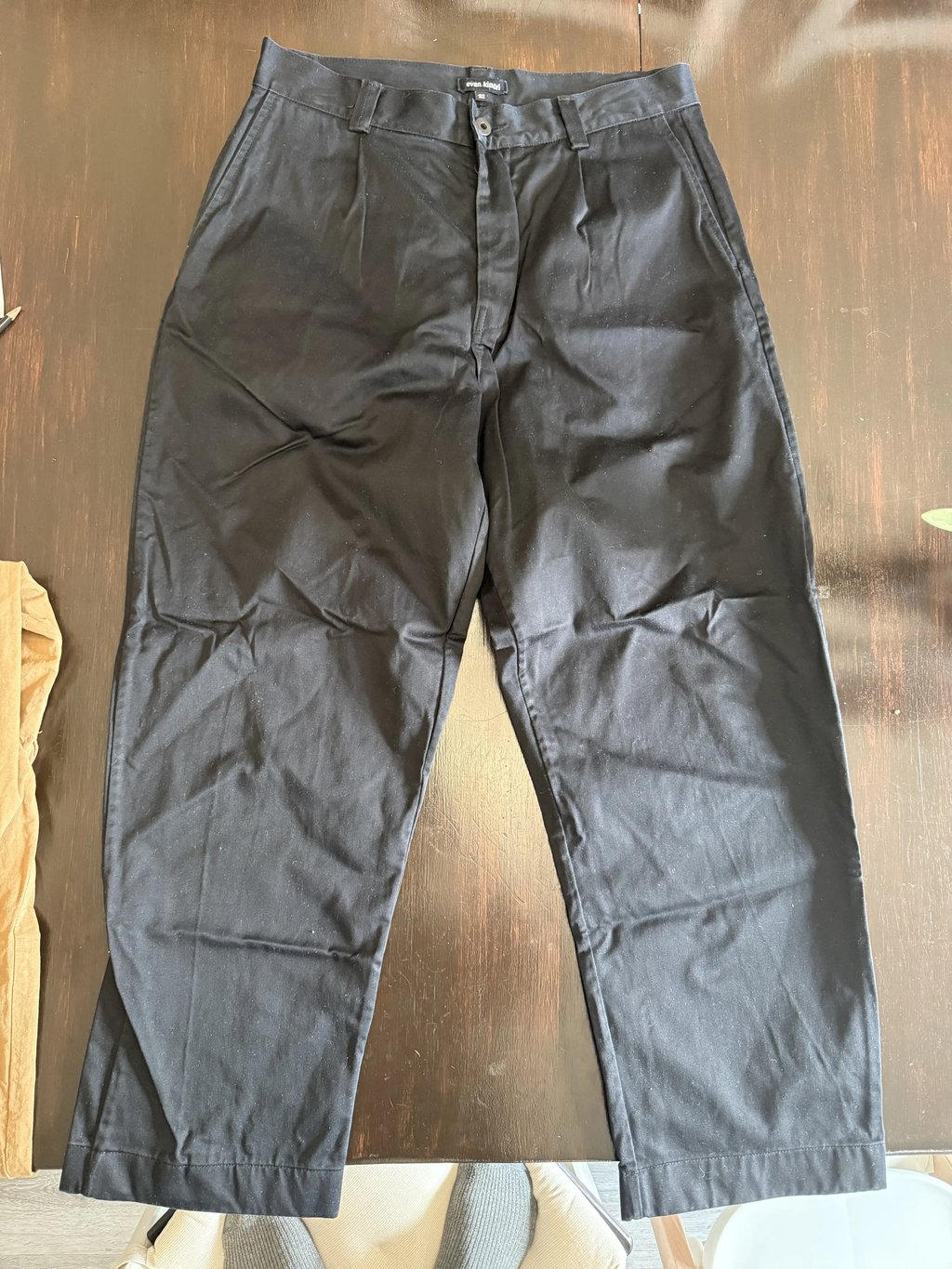 Evan Kinori Single Pleat Pants in Black, Men's (Size 32)