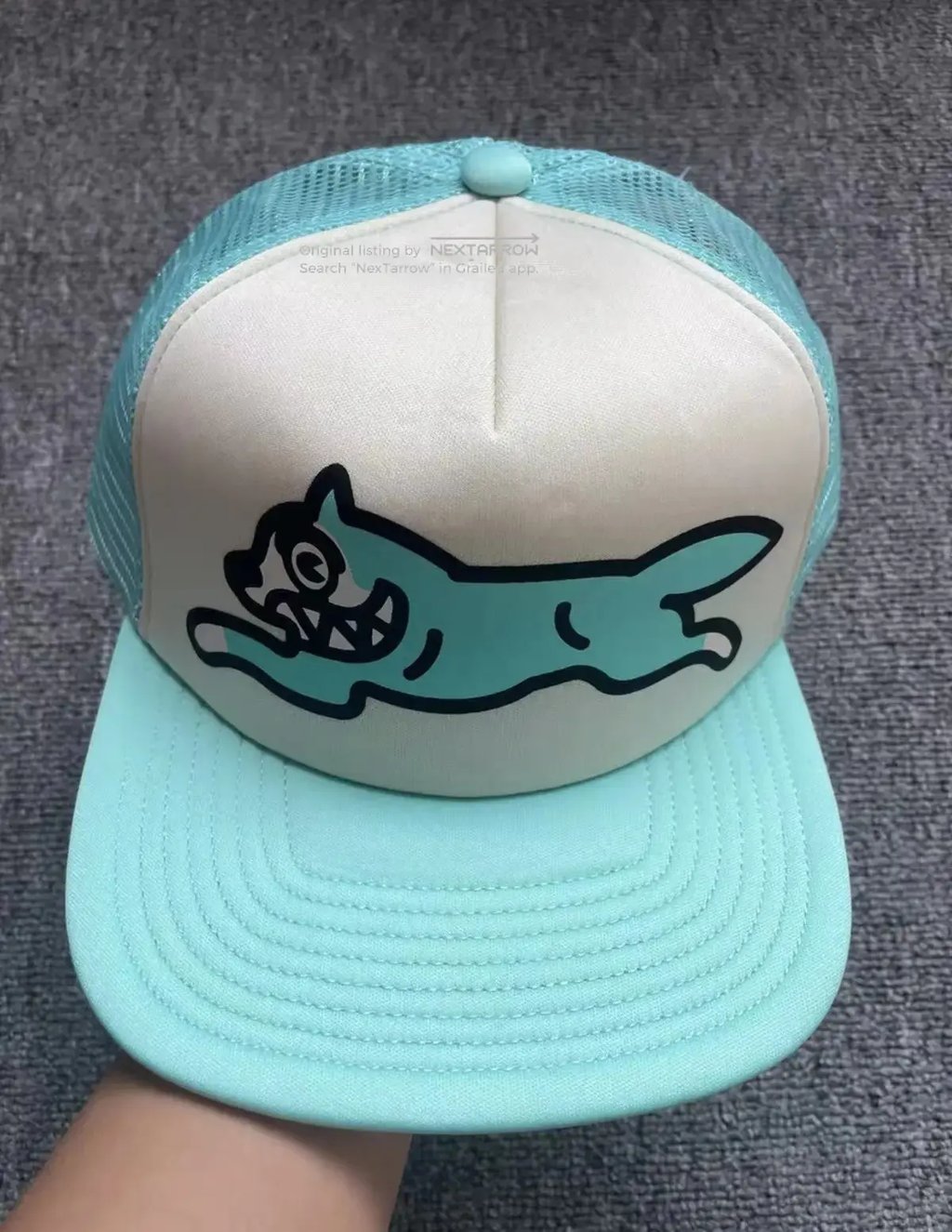 Billionaire Boys Club (Bbc) Icecream Flying Dog Trucker Hat in Blue, Men's