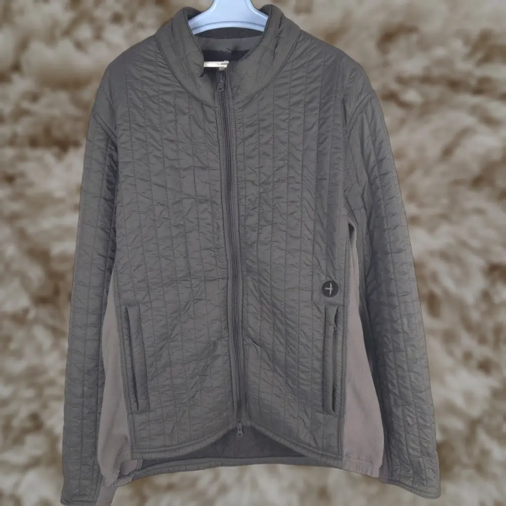 Relwen Jacket XL Gray Quilted Full Zip Fleece Lined Men's Outdoor Insulated in Grey