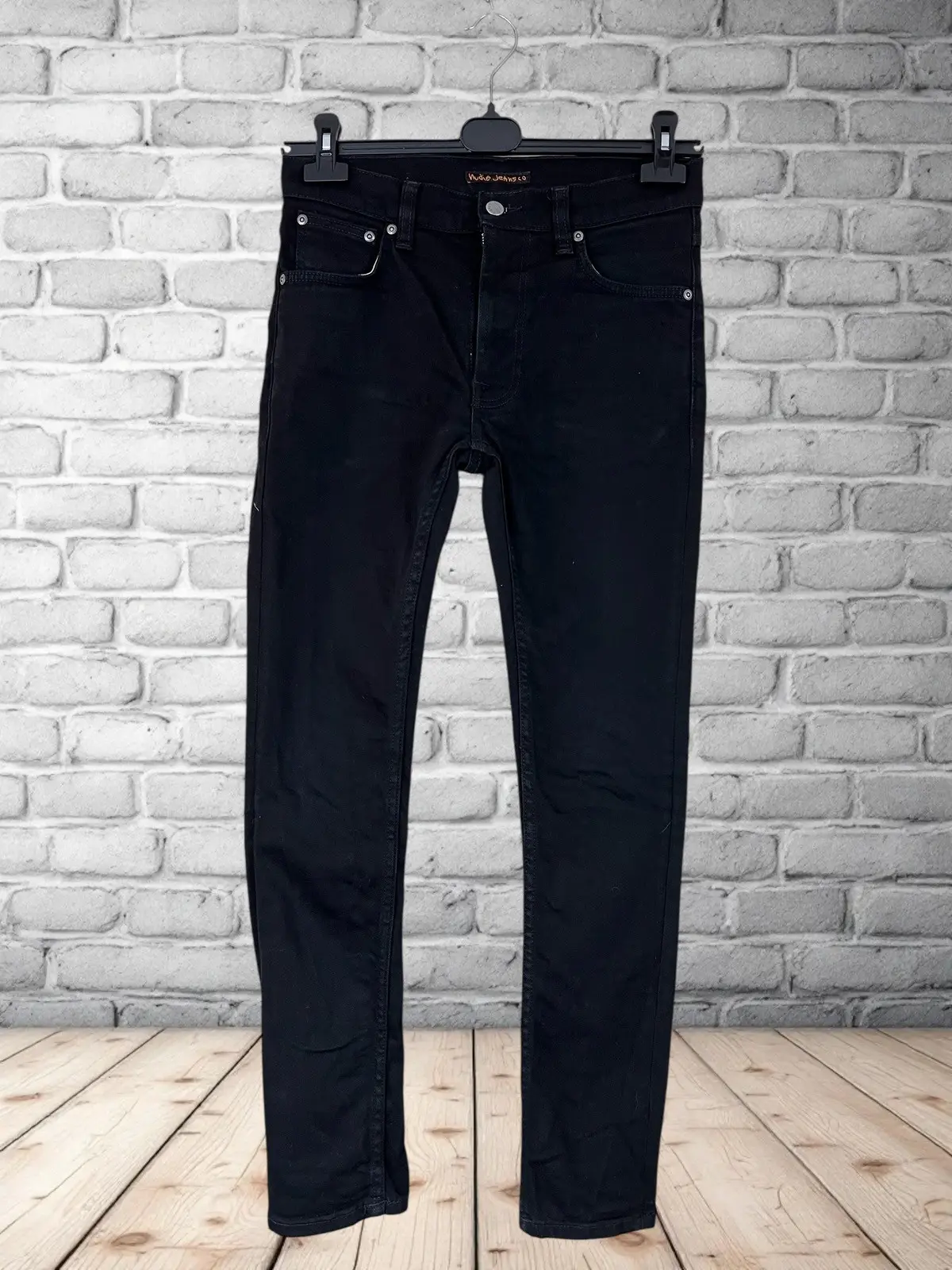 Nudie Jeans Lean Dean Size W30 L30 Black Slim Fit, Men's