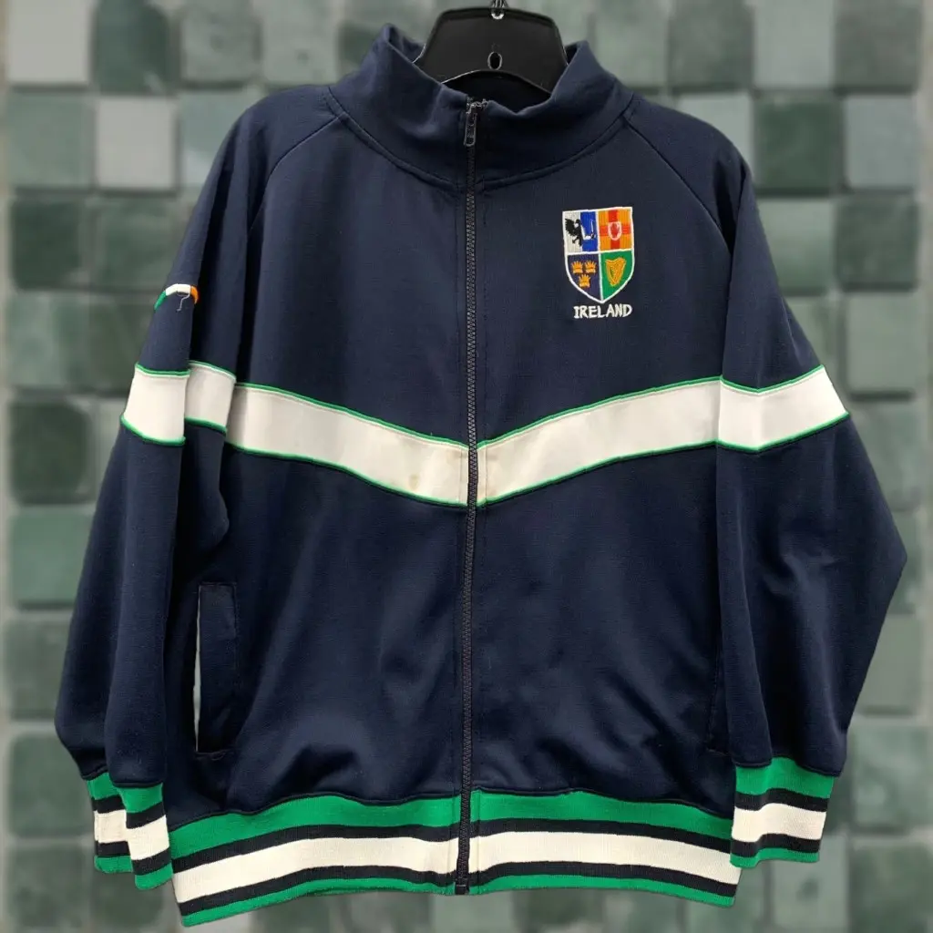 Olive Lfr Jacket Mens M Full Zip Blue Rugby Style - 2020S Basic Outdoor Sportswear Men Medium Blue - Logo Zip Full Zip 2000S