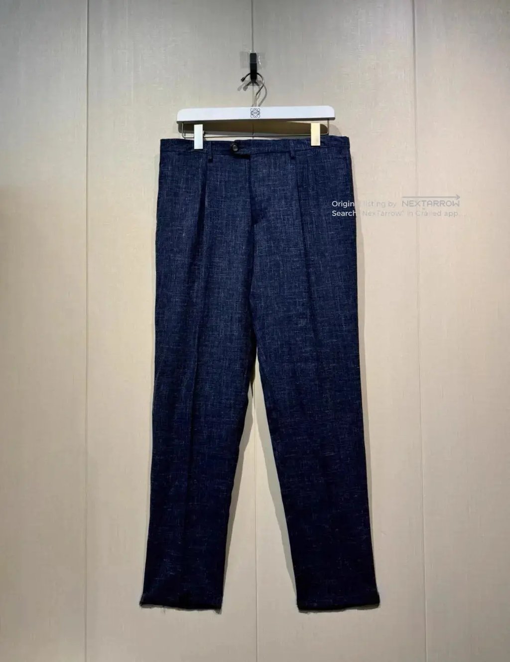 Eleventy Casual Trousers Crafted From Loro Piana Dddd72608 in Blue, Men's (Size 38)