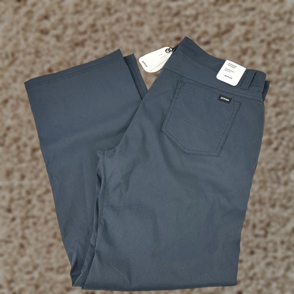 Vintage Prana Pants Chino Straight Men’S 36X30 Blue Casual Travel Outdoor in Silver, Men's