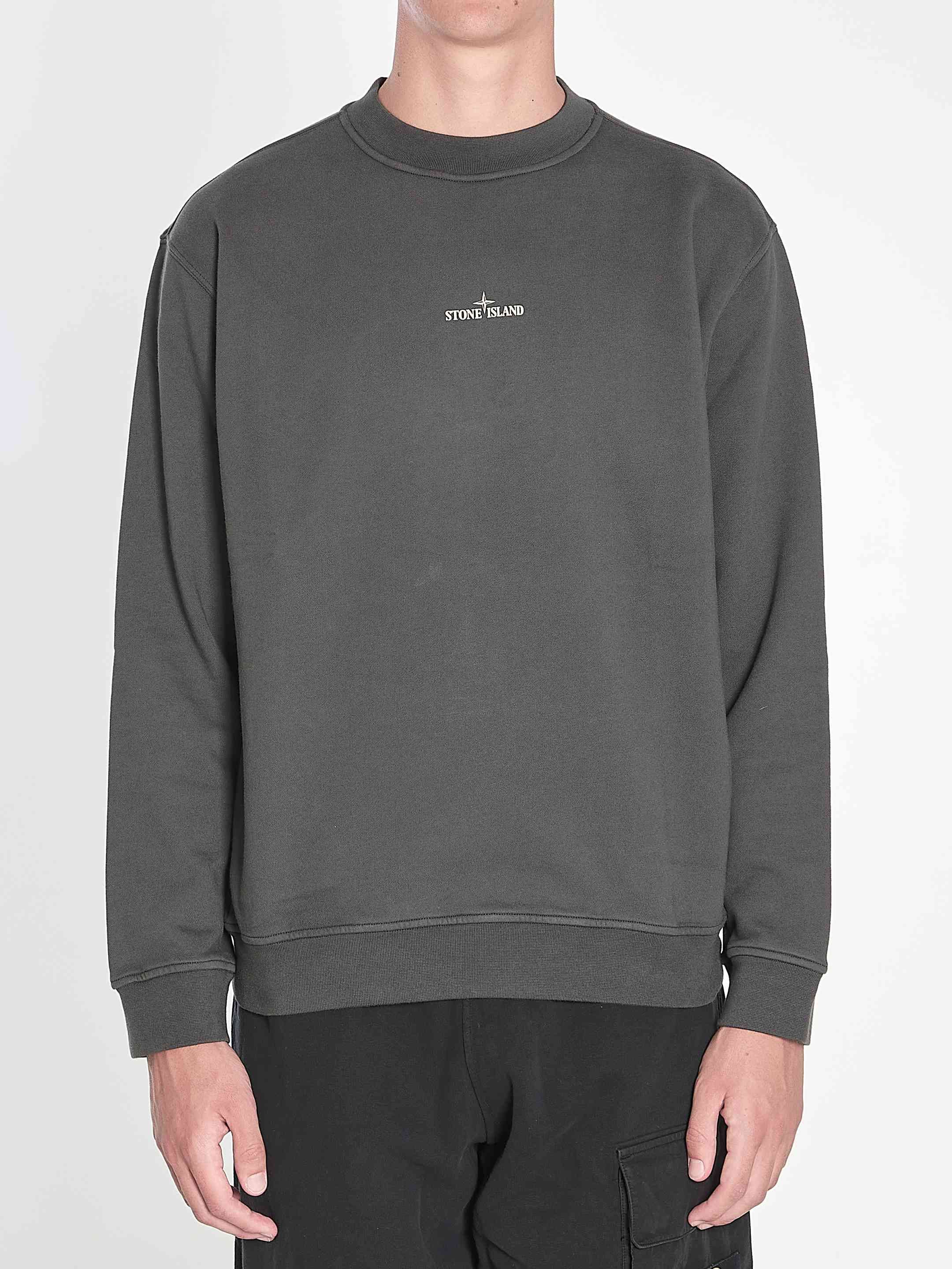 Stone Island Sweatshirt With Industrial Flow Print, Men's (Size XL)