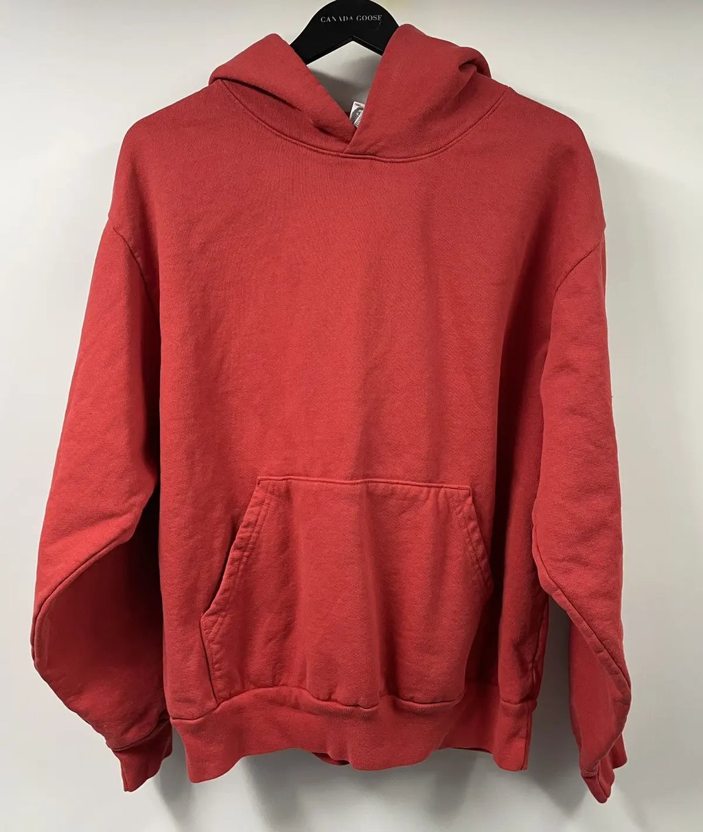 Los Angeles Apparel 14 Oz Cherry Red Heavy Fleece Hoodie, Men's (Size M)
