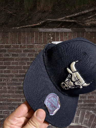 Chicago Bulls Nba 90's Vintage Cap One Size in Black, Men's