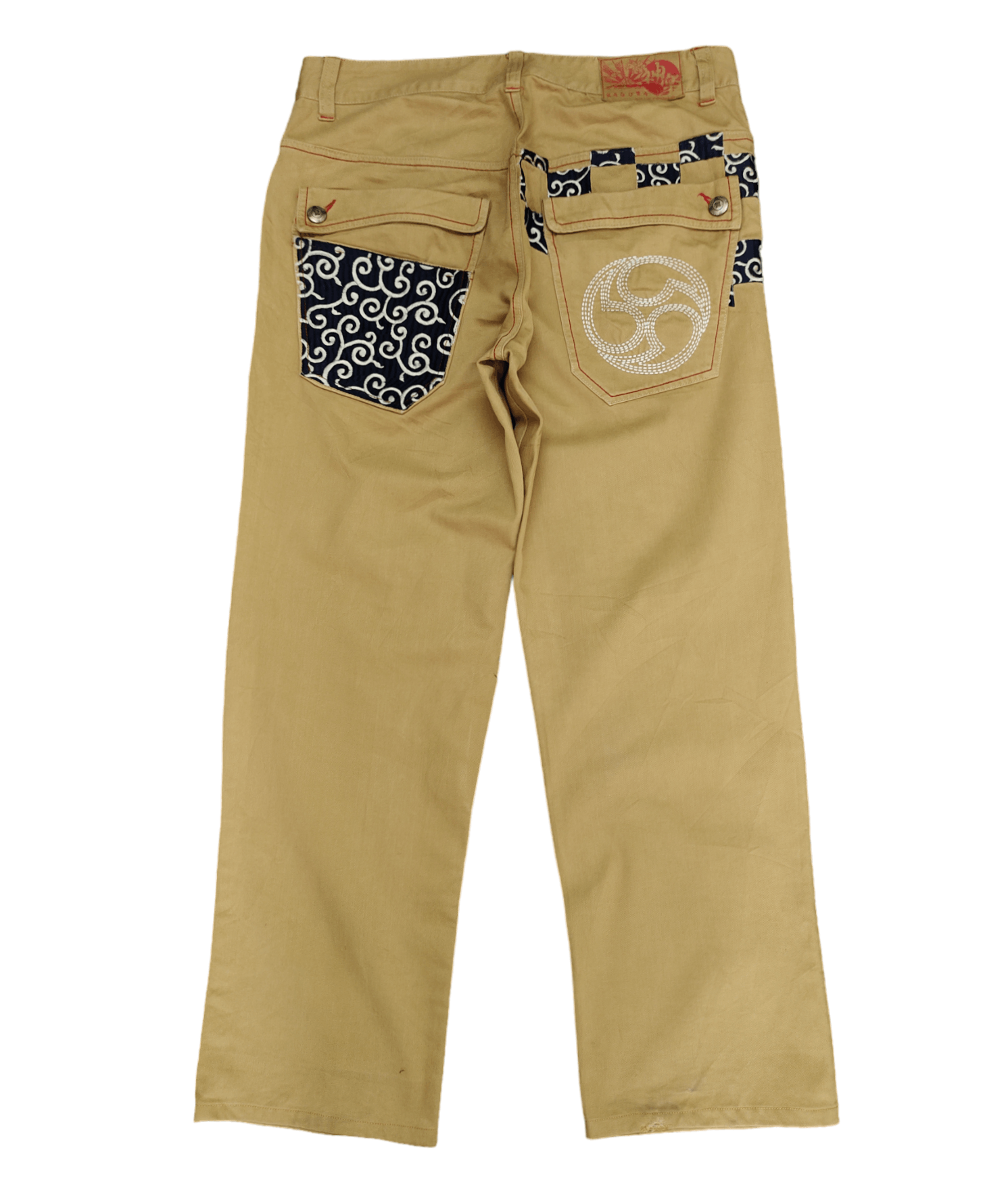 Affliction Baggy Jeans Kagura Sukajan Embroidered Wide Leg Karakuri Y2K, Men's (Size 35)