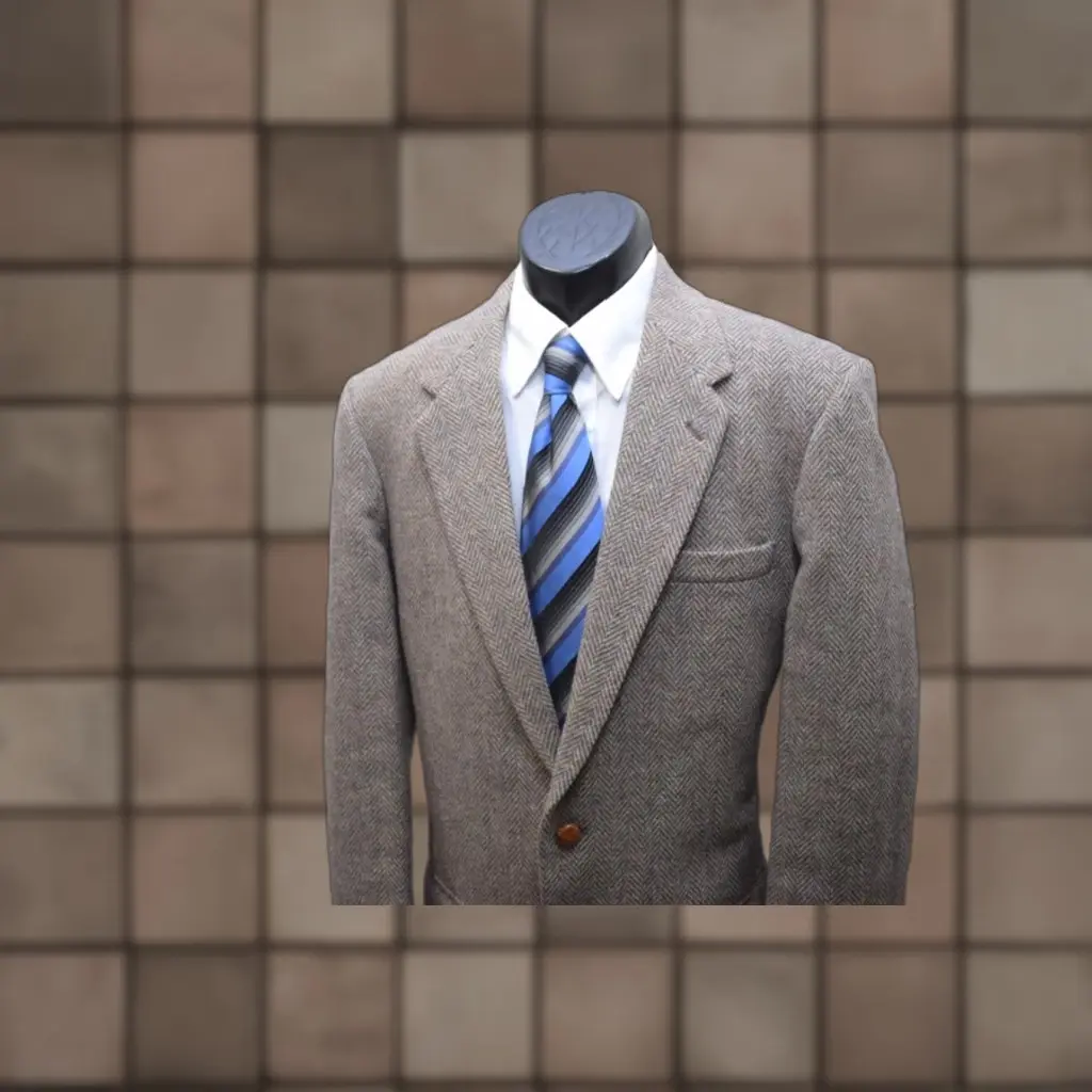 Vintage Farah Blazer Shirt Mens 42 Multicolor 100% Wool Tweed Sport Coat 90's Mens (Size 42R)