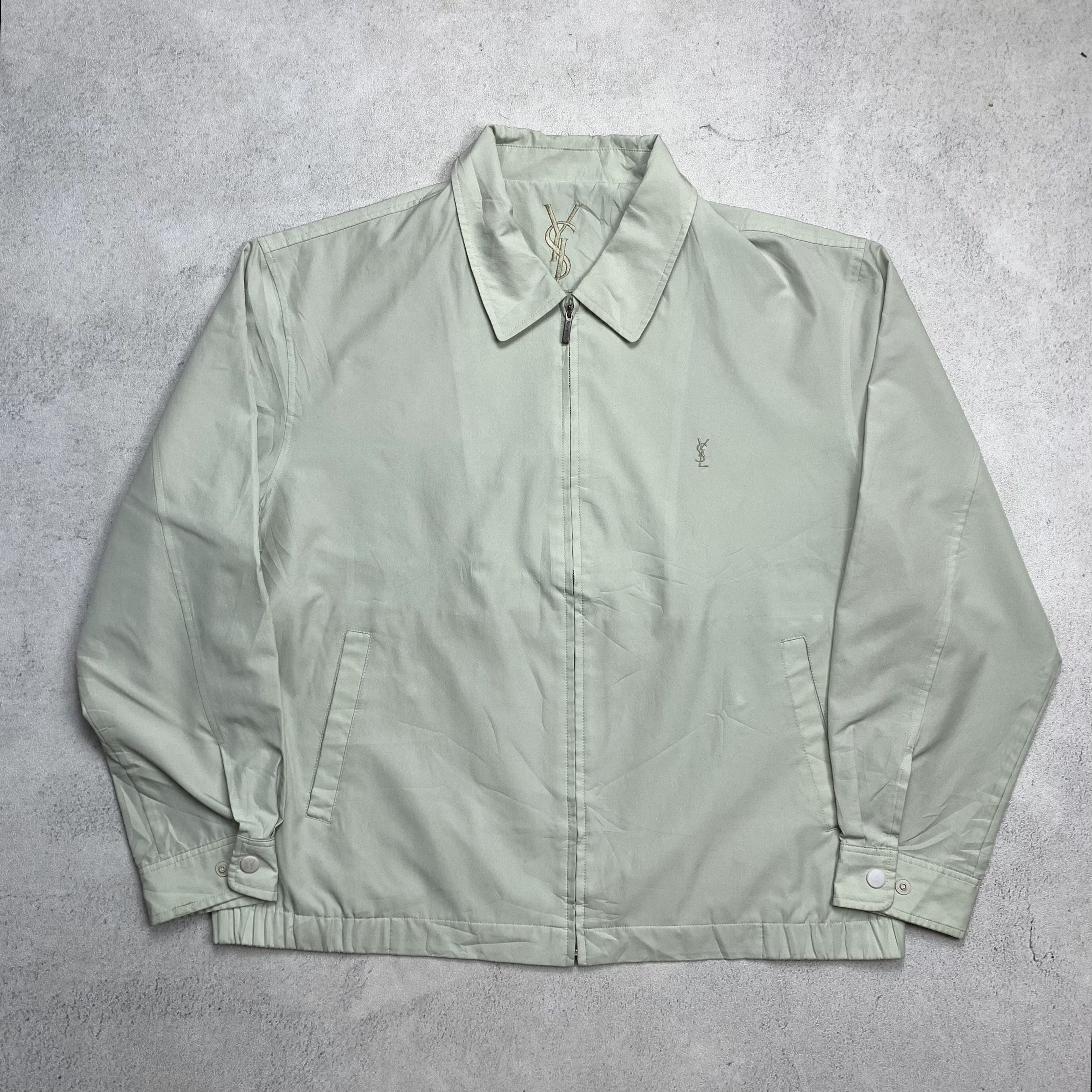 Vintage YVES Saint Laurent YSL Jacket in Green, Men's (Size Medium)