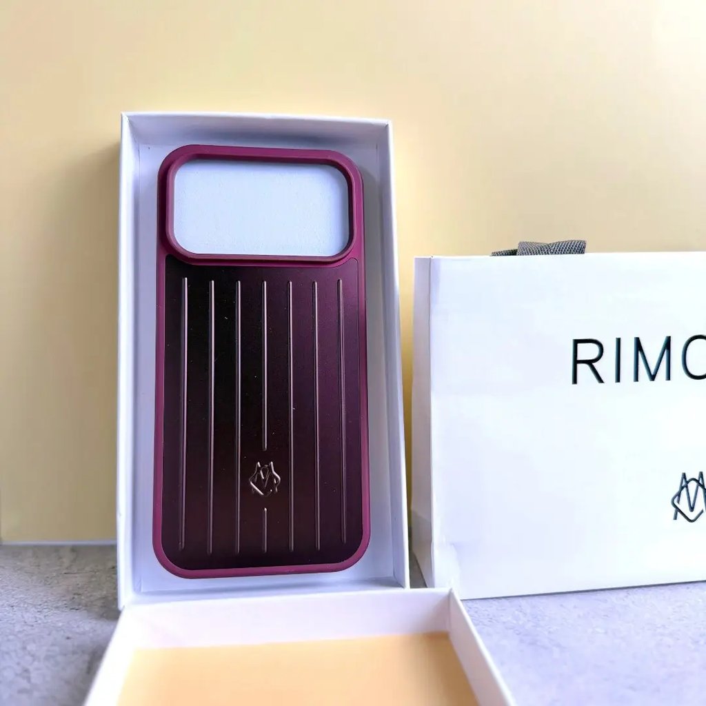 Rimowa Aluminum Metal Iphone 17 Pro Case Style Plum Color, Men's