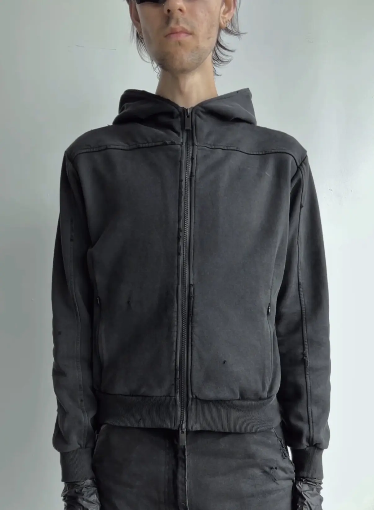 Somar Nano Zip Hoodie in Black, Men's (Size Medium)